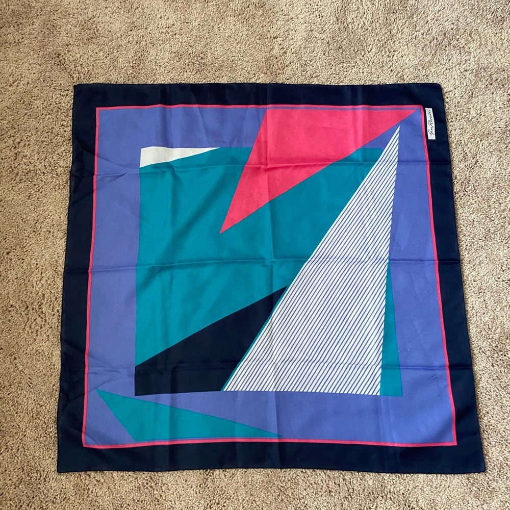 Jim Renoir 80s Silk Scarf
